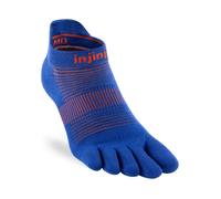 Injinji Run Lightweight No-Show Socks XL 47½+ Blue for Running and Training - Ultimate Comfort and Breathability