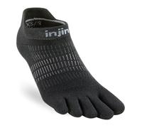 Injinji Run Lightweight No-Show Socks XS/S 35-40 Women - Black, Ideal for Running and Training