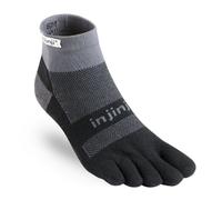 Injinji Run Midweight Mini Crew Five Finger Running Toe Socks Black/Grey