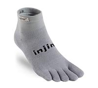 Injinji Run Original Weight Mini-Crew Xtralife Socks, Gray, X-Large
