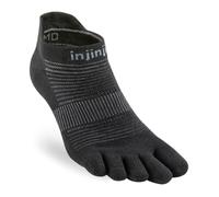 Injinji Run Original Weight No Show Socks Black XL 47½+ - Ultimate Comfort for Running and Training