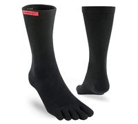 Injinji Sport Original Weight Five Finger Running Toe Socks Crew Black