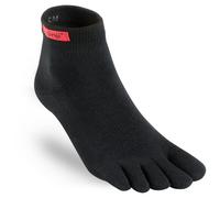 Injinji 2.0 Men's Sport Mini Crew Toesocks, Black, Small