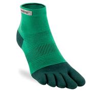 Injinji Trail Men's Separate Toe Half Socks, fern green, XL