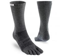Injinji Men's Trail Midweight Crew Toe Socks - Graphite Grey