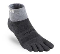 Injinji 2.0 Men's Trail Midweight Mini Crew Toesocks, Granite, Medium
