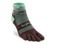 Injinji Men's Trail Midweight Mini Crew Toesocks, Mint, Small