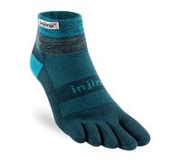 Injinji Trail Midweight Mini Crew Socks XL 47.5+ Blue for Running and Outdoor Activities