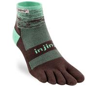 Injinji Men's Trail Midweight Mini Crew Toesocks, Mint, Large