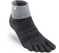 Injinji Trail Run Midweight Five Finger Running Toe Socks Mini-Crew Granite