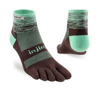 Injinji Trail Run Midweight Five Finger Running Toe Socks Mini-Crew Mint