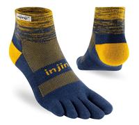 Injinji Trail Run Midweight Five Finger Running Toe Socks Mini-Crew Moonlit