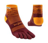 Injinji Trail Run Midweight Five Finger Running Toe Socks Mini-Crew Solar