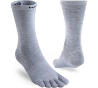 Injinji Ultra-Lightweight Crew Liner Toe Socks (INJ-LW-LIN) - Grey - Large