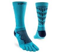 Injinji Ultra Run Crew Five Finger Running Toe Socks Pacific Blue