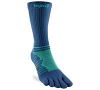 Injinji Performance Socks Ultra Run Crew Running Socks Blue, poseidon, S