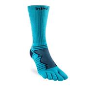Injinji Ultra Run Crew Socks - Ultimate Comfort for Runners in Blue, Perfect for Long Distances and Trail Adventures