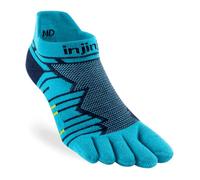 Injinji Ultra Run Mid Weight No-Show Socks in Pacific Blue for Ultimate Comfort and Performance