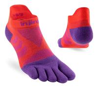 Injinji Ultra Run No-show Socks for Women - Razzmatazz, Perfect for Trail Running