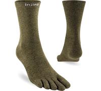 Injinji Unisex Liner Crew Socks, pine, XL