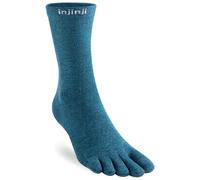 Injinji Unisex Liner Crew Socks, Sea, XL