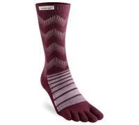 Injinji Unisex Outdoor Midweight Crew Wool Socks, granite, S