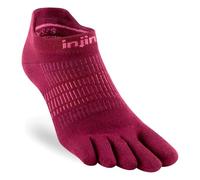 Injinji Women's Run Lightweight No-Show Beetroot M/L (EU: 40.5-44.5+), red, M/L