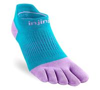 Injinji Women's Run Lightweight No-Show Toe Socks, Sprinkle, M-L