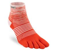Injinji Women's Trail Midweight Mini-Crew Socks, Hibiscus, 35|36|37|38|39|40