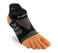 Injinji Women's Ultra Run Sock, orange, M-L