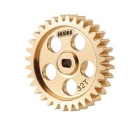 INJORA 15/32T Overdrive Brass Transmission Main Gear with Motor Pinion for 1/24 Buggy Losi Micro-B 1/28 Micro-T
