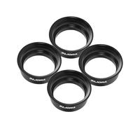 INJORA 4pcs Aluminum Wheel Barrels for 1.0" ModuWheel (Black)