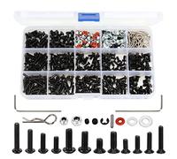 INJORA 522PCS RC Screws Kit, Screw Assortment Kit with Case, RC Car Repair Tool Kit Hardware Fastener for Traxxas Axial Arrma Redcat Racing 1/8 1/10 1/12 1/16 Scale RC Cars Trucks Crawler