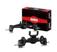 INJORA +5mm Diamond Portal Axles with Brass Steering Knuckles & Covers for 1/18 TRX4M Upgrade