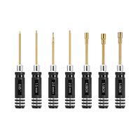 INJORA 7 pcs Short Handle Hex Screwdriver Nut Driver Tool Kit for 1/18 1/24 RC Mini Crawler Car TRX4M SCX24 FCX24