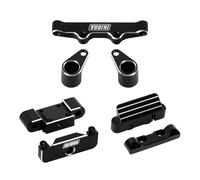 INJORA Aluminum Front Bulkhead,Rear Pin Mounts,Steering Rack for 1/24 Buggy Losi Micro-B 1/28 Micro-T Upgrade