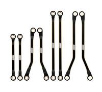 INJORA Black Coating Brass High Clearance Links Set for TRX4M High Trail K10 1/18 RC Crawler Upgrade