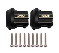 INJORA Brass Diff Cover 2PCS Front Rear Axle for TRX4M K10 High Trail,Brass
