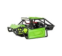 INJORA Nylon Rock Buggy Body Shell Chassis Kit for 1/24 RC Crawler Car Axial SCX24 C10 JLU Bronco Base Camp Upgrade Parts (green)