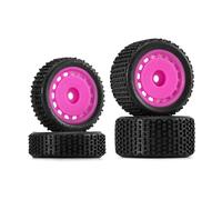 INJORA Pre-mounted Pin Buggy Tires & Wheels for 1/24 Losi Micro-B,4pcs