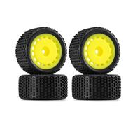 INJORA Pre-mounted Pin Buggy Tires & Wheels for 1/28 Losi Micro-T,4pcs