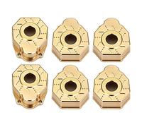 INJORA RC Brass Counterweight 6pcs Portal Drive Housing Steering for 1/10 RC Crawler Traxxas TRX-6