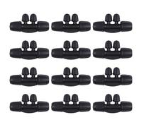 INJOYTEC 12 Pcs 1/2" to 1/4" Drip Irrigation Fittings, Barbed Four Way Connectors for 1/2 to 1/4 Inch Vinyl Tubing, Anti-Leak Drip Irrigation Connectors for Drips Sprinkler Garden Lawn Systems