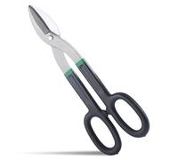 INJOYTEC 14 Inch Tin Snips Metal Cutters with Flat Blade Straight Pattern Tinners Flat Blade Heavy Duty Shears with Comfortable Handle for Cutting Sheet Metal