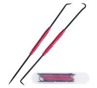 INJOYTEC 2Pcs Pick Set O-Ring Hook and Pick Set Puller Remover O Ring Tool for Car Auto Oil Seal 90°straight 45°and curved Tip Marking Tool for Machinists Technicians or Craftsmen