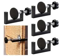 INJOYTEC 4PCS Adjustable Sectional Couch Sofa Funiture Clamp, Outdoor Patio Clips, Patio Furniture Clips for Keeping Furniture Together, Max 2.28 inch Adjustable