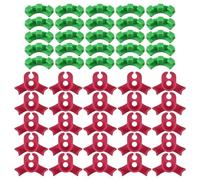 INJOYTEC 50PCS Low Stress Training Clips, Plant Training Clips 90 Degrees Adjustable Plants Bender Clip for Low Stress Trainings Plant Stem Support (Red and Green)