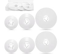 INJOYTEC 6 PCS Spool Cap Sewing Machine Spool Pin Cap Small Medium Large Replacement Cap for Sewing and Embroidery Machines 40mm 30mm and 25mm White