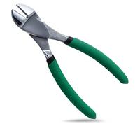 INJOYTEC Large Head Diagonal Chrome Pliers, 7-Inch, Multi-Purpose, Heavy Duty, for Cutting Hardened Wire & Electrical Work