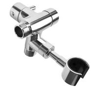 INJOYTEC Solid Metal Shower Arm Diverter with Handshower Mount for Hand Held Showerhead 3-Way Solid Brass Electroplated Finish Sturdy Bathroom Universal Shower System Replacement Part